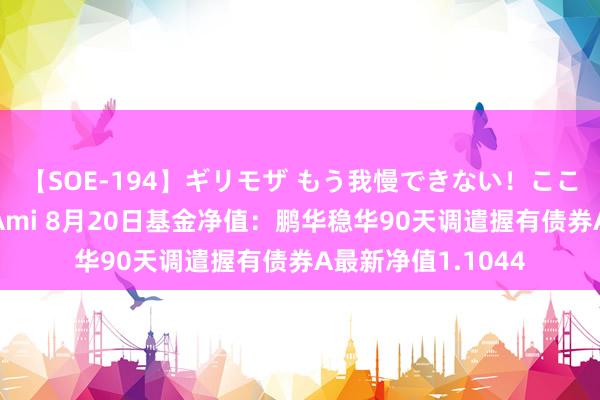 【SOE-194】ギリモザ もう我慢できない！ここでエッチしよっ Ami 8月20日基金净值：鹏华稳华90天调遣握有债券A最新净值1.1044